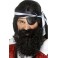 Fausse barbe noire capitaine de navire corsaire