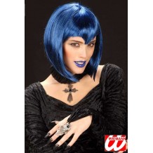 Perruque Gothic Vamp Bleue